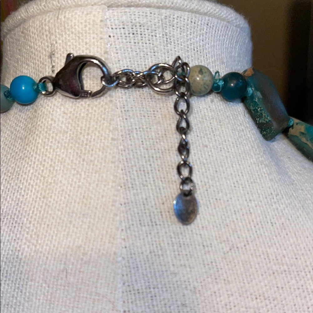 Sea Sefiment Jasper Necklace LUCAS LAMETH - Picture 12 of 16